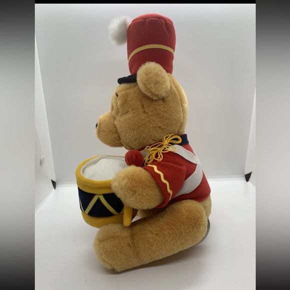 Disney Store Winnie the Pooh Drummer Costume Plush Toy Excellent Condition - Picture 6 of 15